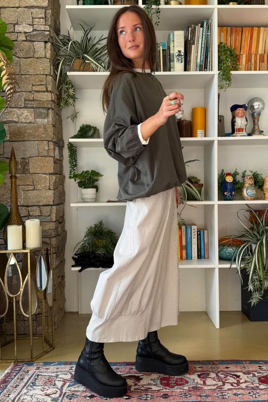 Salone Bubble Top Khaki
